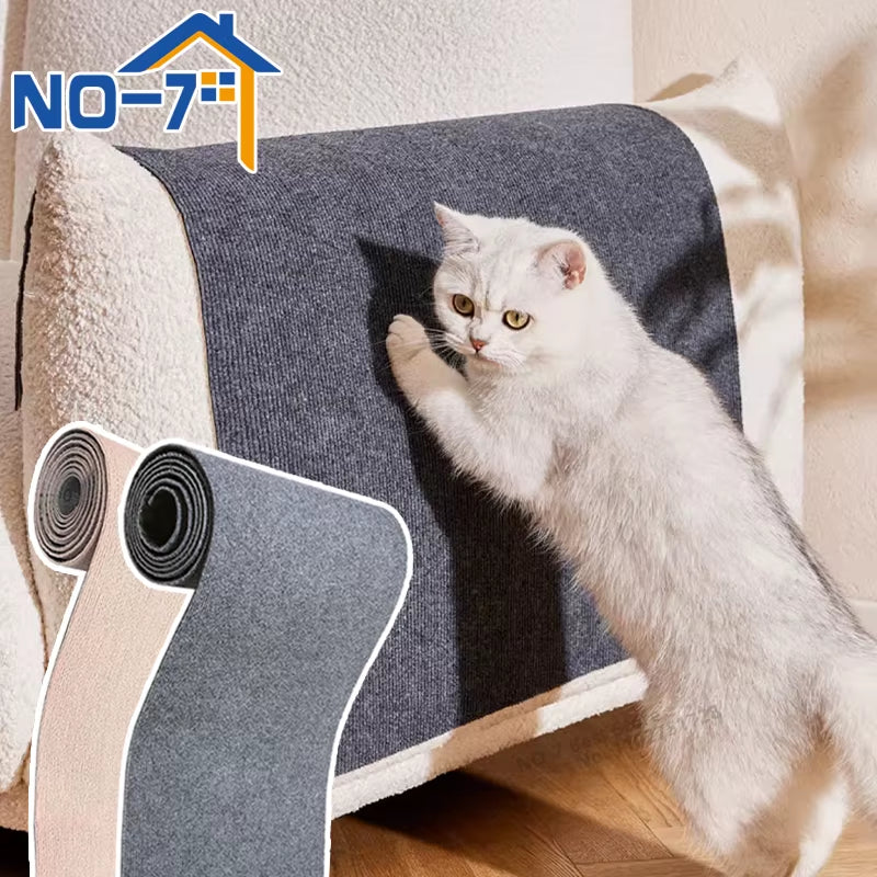 Cat Scraper Multifunctional Cat Supplies Self-Adhesive Claw Sharpener Trimmable Scratching Post Cat Tree Tower Toy Accessories