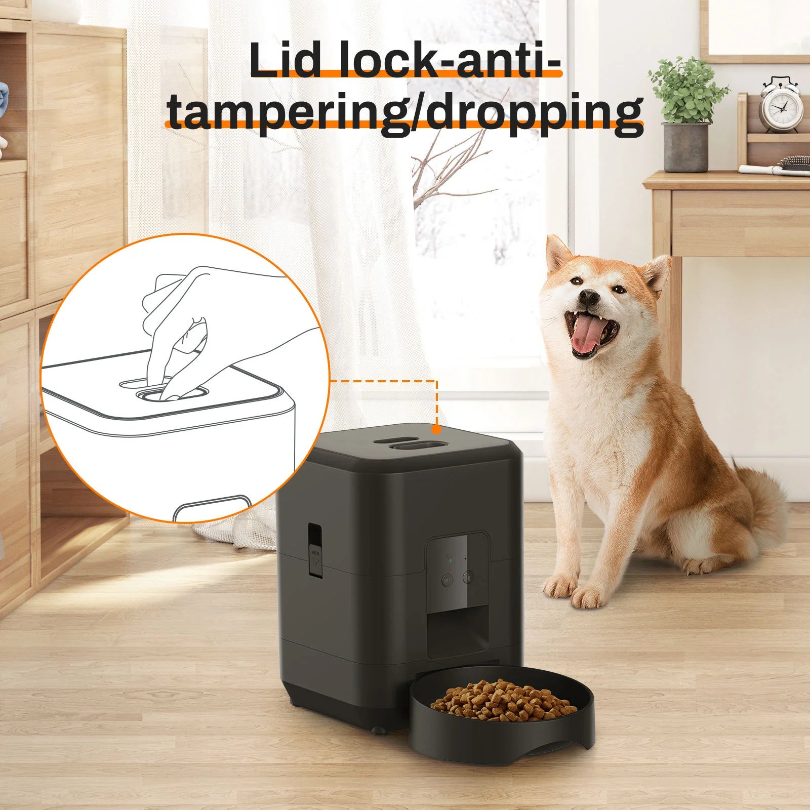 Smart Pet Feeder | Automatic, 2L Capacity for Cats & Dogs
