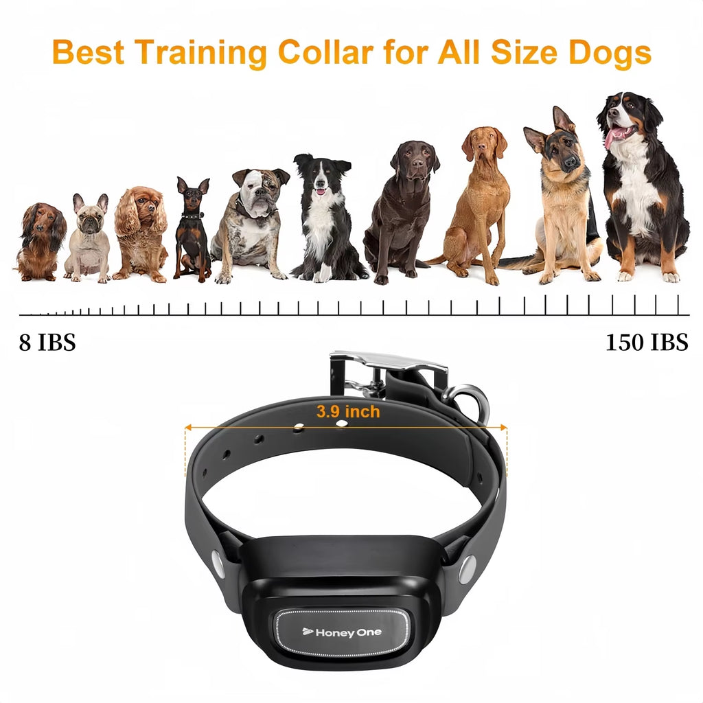 Remote Control Waterproof Pet Behaviorfor 8-150Lbs Puppy with Shock Vibration 3300Ft Electric Dog Training Collar for All Dogs