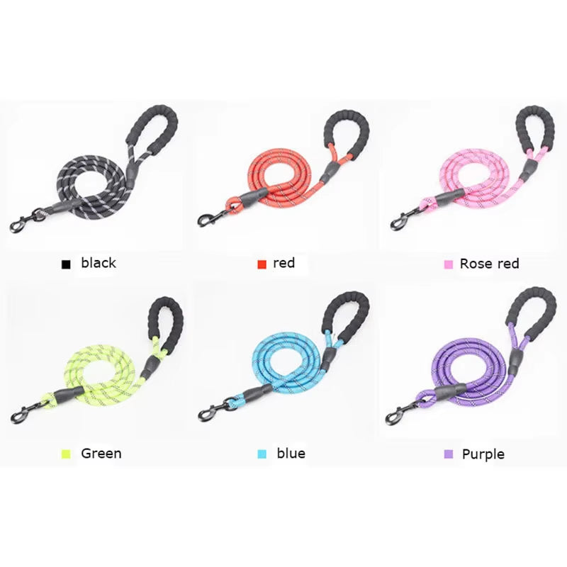 1.5M Pet Leash with Reflective & Comfortable Padded Handle for Small, Medium and Large Dogs
