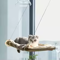 Hanging Cat Bed Pet Cat Hammock Aerial Cats Bed House Kitten Climbing Frame Sunny Window Seat Nest Bearing 20Kg Pet Winter